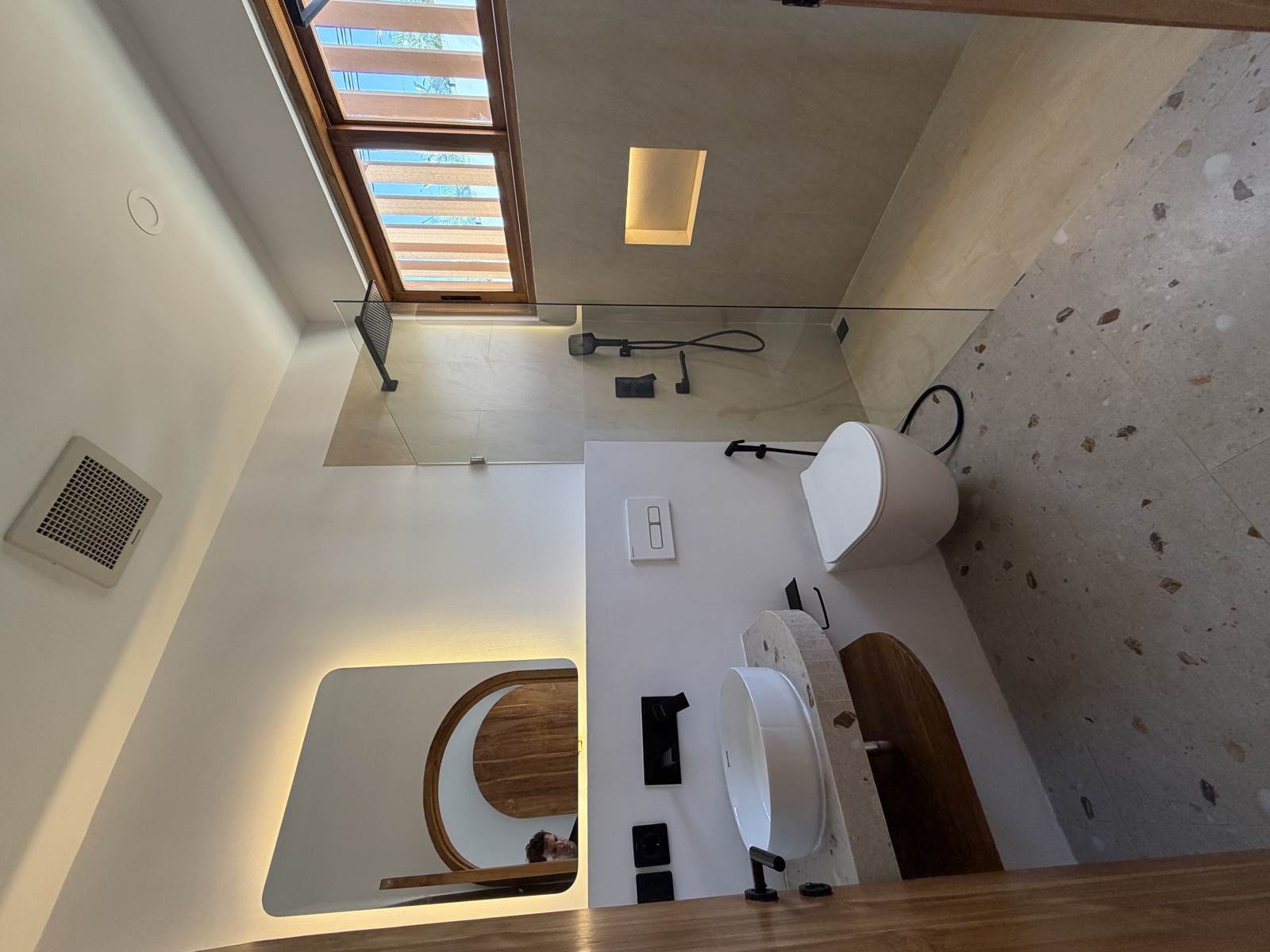 Ensuite bathroom with rain shower
